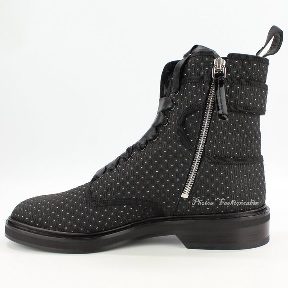 NEW Roger Vivier Viv Rangers Strass Booties – Crystal Buckle Combat Boots - Picture 10 of 16